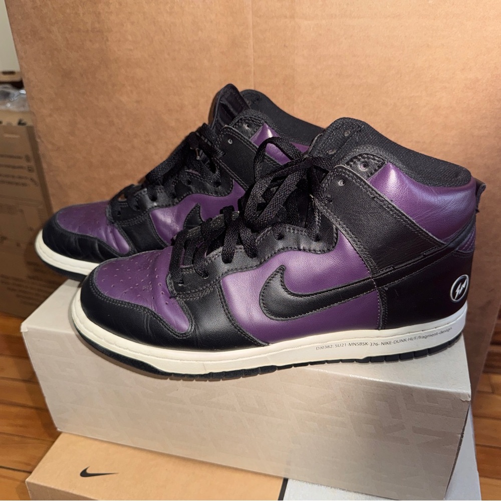 Fragment X Nike Dunks size 10.5 Purple